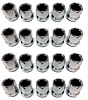 123BAS Rally II Bulge Acorn Lug Nuts [Black Insert] - image 1