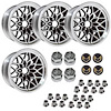BSF179KG Snowflake Wheel Kit [Size: 17" x 9"] Finish: Black - image 1