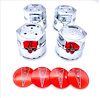 CCSAR1 Hex Center Cap Set for 1977-1981 Pontiac Firebird [Red Arrowhead Inserts] - image 1