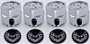 CCSBC1 Center Cap Set for 1977-1981 Pontiac Firebird [Black Bird with Chrome Outline Inserts] - image 1