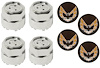 Wheel Center Cap and Gold Insert Set