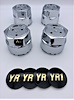 CCSYR1GLD1 Chrome Center Cap Set [Gold YR1 Inserts] - image 1