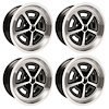 CMW178BLKS GM Magnum Wheel Set [Size: 17" x 8"] Finish: Black Powder Coated w/Machined Lip - image 1