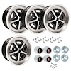 CWC178K GM Magnum Wheel Kit [Size: 17" x 8"] Finish: Black Powder Coated w/Machined Lip - image 1