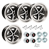 CWC179K GM Magnum Wheel Kit [Size: 17" x 9"] Finish: Black Powder Coated w/Machined Lip - image 1