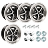Cast Aluminum GM Magnum Wheel Kit (4) 17" x 8" with 4-1/2" Backspacing