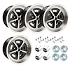 CWG179K GM Magnum Wheel Kit [Size: 17" x 9"] Finish: Black Powder Coated w/Machined Lip - image 1