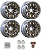 GBAN179KR Bandit Snowflake Wheel Size: 17" x 9" 1977-1981 Pontiac Trans Am Design [Silver/Gold, Red Birds] - image 1
