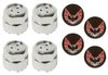 GBAN179KR Bandit Snowflake Wheel Size: 17" x 9" 1977-1981 Pontiac Trans Am Design [Silver/Gold, Red Birds] - image 2