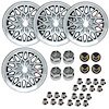 GSF1794KG Snowflake Wheel Kit [Size: 17" x 9"] Finish: Gunmetal Painted Recesses & Gloss Clear Coat - image 1