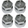 GSF1794KG Snowflake Wheel Kit [Size: 17" x 9"] Finish: Gunmetal Painted Recesses & Gloss Clear Coat - image 3