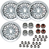 GSF1794KR Snowflake Wheel Kit [Size: 17" x 9"] Finish: Gunmetal Painted Recesses & Gloss Clear Coat - image 1