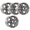 GZW179K 5-Spoke Rally Wheel kit [Size: 17" x 9"] Finish: Gunmetal Gray w/Machined Lip - image 2