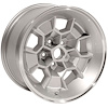 HW1795SLV Honeycomb Wheel [Size: 17" x 9"] Finish: Silver Powder Coated w/Machined Lip - image 1