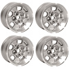 HW1795SLVS Honeycomb Wheel Set [Size: 17" x 9"] Finish: Silver Powder Coated w/Machined Lip - image 1