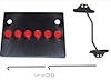 MBC24RED1 Battery Topper with Battery Strap for 1966-1969 Chrysler A-Body Models [Red Caps] - image 1