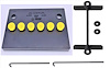 MBC24YEL2 Battery Topper with Battery Strap for 1970-1974 Mopar A-Body Models [Yellow Caps]