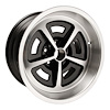 MMW179BLK Magnum Wheel [Size: 17" x 9"] Finish: Black Powder Coated w/Machined Lip - image 1