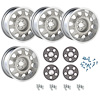 MRD179K Mopar Rallye Wheel Kit [Size: 17" x 9"] Finish: Silver Powder Coated w/Machined Lip - image 1