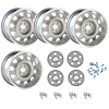 MRL179K Mopar Rallye Wheel Kit [Size: 17" x 9"] Finish: Silver Powder Coated w/Machined Lip - image 1