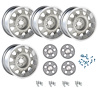 MRL209SLVK Mopar Rallye Wheel Kit with Light Argent Center Caps [Size: 20" x 9"] Finish: Silver Powder Coated w/Machined Lip - image 1
