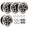 MWB178K GM Magnum Wheel Kit [Size: 17" x 8"] Finish: Black Powder Coated w/Machined Lip