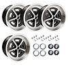 MWB179K GM Magnum Wheel Kit [Size: 17" x 9"] Finish: Black Powder Coated w/Machined Lip - image 1