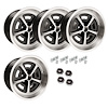 MWF179K Ford Magnum Wheel Kit [Size: 17" x 9"] Finish: Black Powder Coated w/Machined Lip - image 1