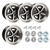 MWM179K Mopar Magnum Wheel Kit [Size: 17" x 9"] Finish: Black Powder Coated w/Machined Lip - image 1