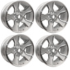 NW1784SLVS N90 Wheel Set [Size: 17" x 8"] Finish: Silver Powder Coated w/Machined Lip - image 1