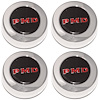 Pontiac Center Caps Black with Red "PMD" for Rally II Wheels