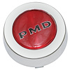 PD102 Pontiac Center Cap for 1967-1970 Rally II Wheels [Red with Black "PMD" Logo] - image 1