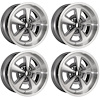 PRW179GUNS Pontiac Rally II Wheel Set [Size: 17" x 9"] Finish: Gunmetal Gray w/Machined Lip - image 1