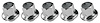 Short Shank Lug Nuts for Snowflake & Turbo Aluminum Wheels [7/16 in.-20] Chrome