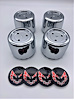 RCSR1 Center Cap Set for 1977-1981 Pontiac Firebird [Red Bird Inserts] - image 1