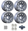 SBAN158KBL Bandit Snowflake Wheel Size: 15" x 8" 1977-1981 Pontiac Trans Am Design [Silver/Red, Blue Birds] - image 1