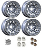 SBAN158KG Bandit Snowflake Wheel Size: 15" x 8" 1977-1981 Pontiac Trans Am Design [Silver/Silver, Gold Birds] - image 1
