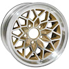 SFW158V2 Snowflake Wheel [Size: 15" x 8"] Finish: Gold Painted Recesses & Gloss Clear Coat - image 1