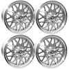 SFW1794GUNS Snowflake Wheel Set [Size: 17" x 9"] Finish: Gunmetal Painted Recesses & Gloss Clear Coat - image 1