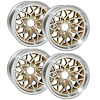 SFW179GLDV2S Snowflake Wheel Set [Size: 17" x 9"] Finish: Gold Painted Recesses & Gloss Clear Coat - image 1