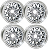 SFW179SLVV2S Snowflake Wheel Set [Size: 17" x 9"] Finish: Silver Painted Recesses & Gloss Clear Coat - image 1