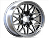 SFW199BLK Snowflake Wheel [Size: 19" x 9.50"] Finish: Black Painted Recesses & Gloss Clear Coat - image 1