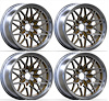 SFW199GLDS Snowflake Wheel Set [Size: 19" x 9.50"] Finish: Gold Painted Recesses & Gloss Clear Coat - image 1