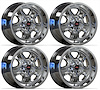SS2WCHRSTK Super Stock II Staggered [Size: 17" x 8"/9"] Finish: Chrome - image 1