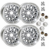 SSF179KG Snowflake Wheel Kit [Size: 17" x 9"] Finish: Silver Painted Recesses & Gloss Clear Coat - image 1