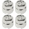 SSF179KG Snowflake Wheel Kit [Size: 17" x 9"] Finish: Silver Painted Recesses & Gloss Clear Coat - image 3