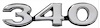Swinger 340 Emblem 1970 Dodge Dart - image 1