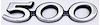 '500' Fender and Trunk Lid Emblem 1971 Charger - image 1