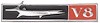 Barracuda Fish and V8 Fender Emblem 1968 Plymouth Barracuda - image 1