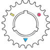 S101BA Crankshaft Timing Chain Sprocket 23 Tooth - image 1
